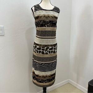 Frank Lyman Women Animal Print  Dress  Size 14